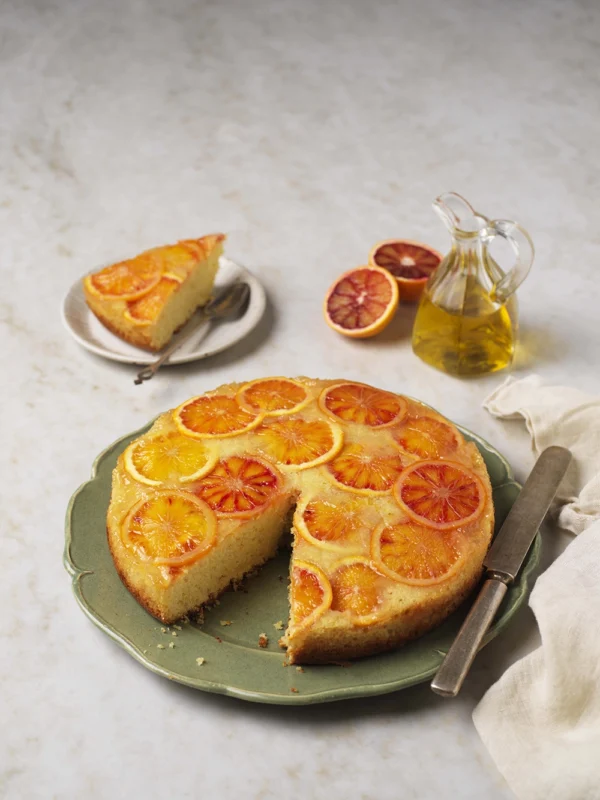 Blodapelsinkaka med olivolja