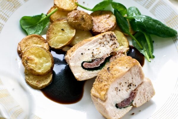 Italiensk kyckling med rödvinssky