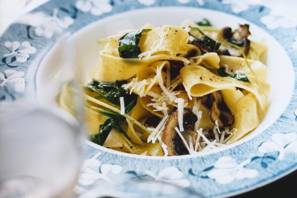 Pasta Pappardelle med skogschampinjoner