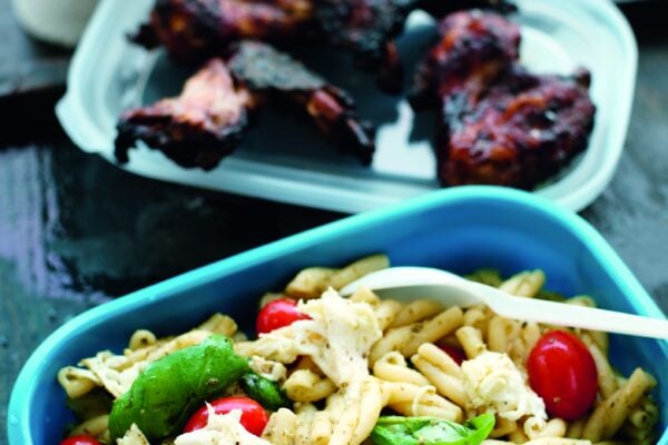 Ugnsgrillade kycklingvingar med balsamvinäger