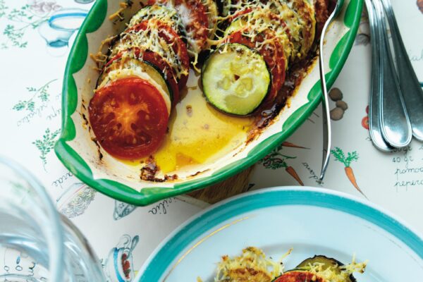 Parmesangratinerade grönsaker