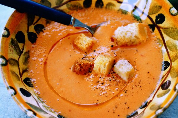 Kall tomat- och paprikasoppa