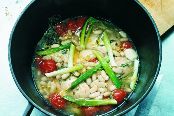 Kyckling- och böngryta