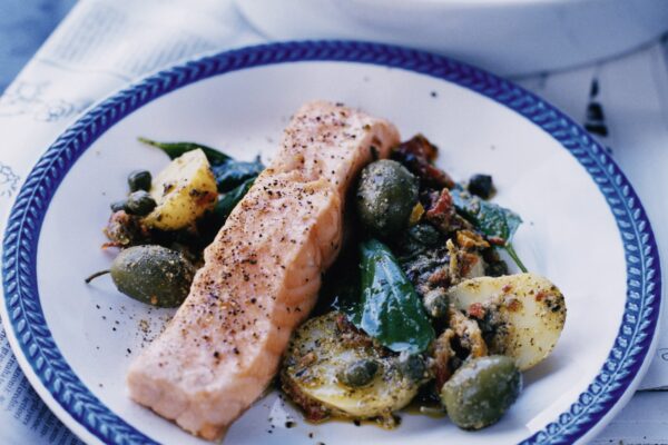 Lax med medelhavspotatis
