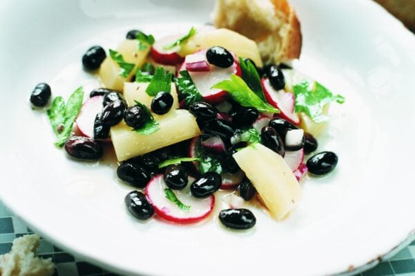 Potatis- och bönsallad med mangobalsamico