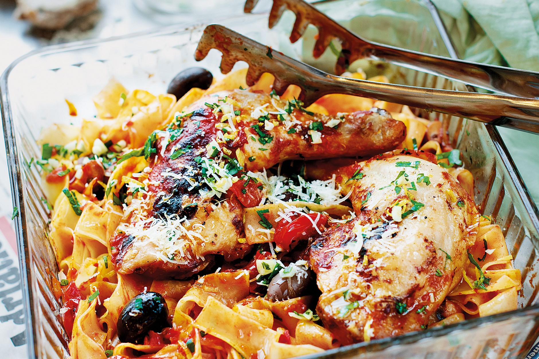 Pappardelle med jägarens kyckling Recept Zeta